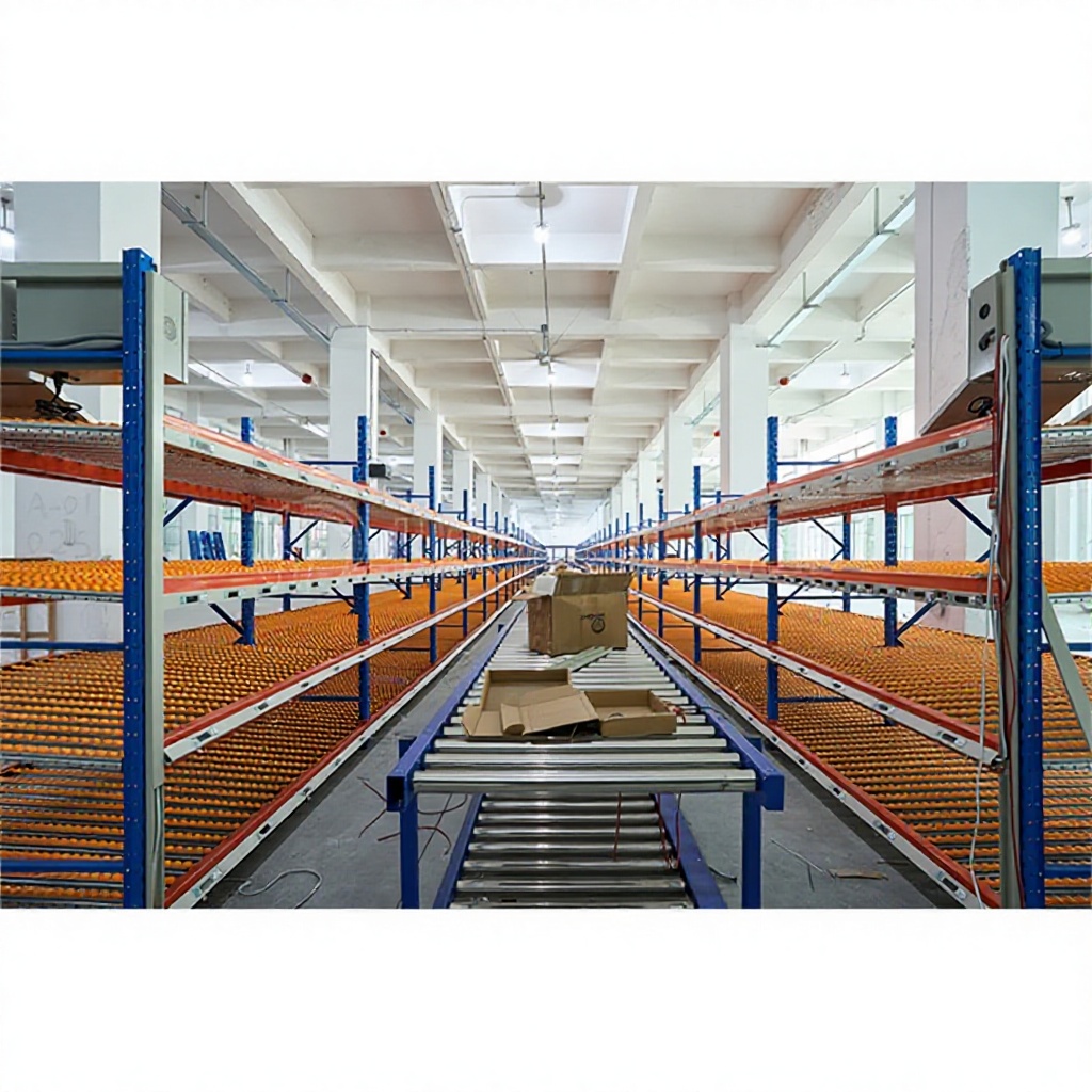 Automated Carton Flow Gravity Racking FIFO Steel Roller Warehouse Storage System Heavy Duty Pallet Live Rack