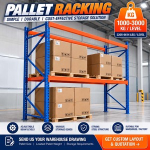 Wholesale Heavy Duty Pallet Racking System up to 3000 kg Per Level for Industrial Warehouse Storage