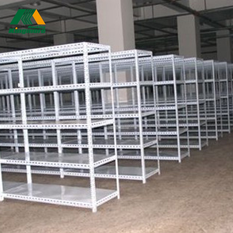 Warehouse Storage Metal Light Duty Slotted Angle Racking Shelf