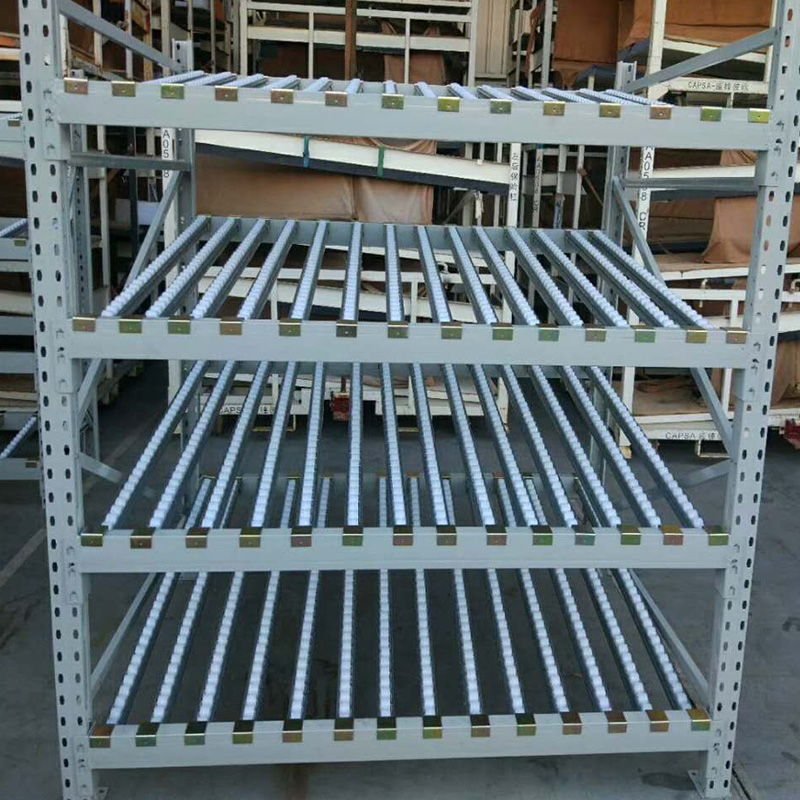 Carton Flow Rack Sliding Roller Shelf System Slide Warehouse Rack