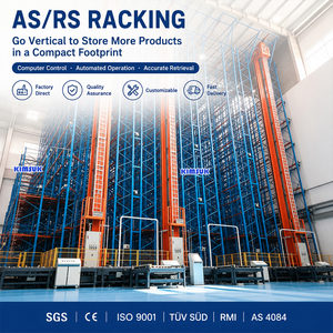 AS/RS Racking Seismic Stable Steel Frame Automated Pallet Rack Safe Tall Warehouse Storage, Estanterias Antisismicas