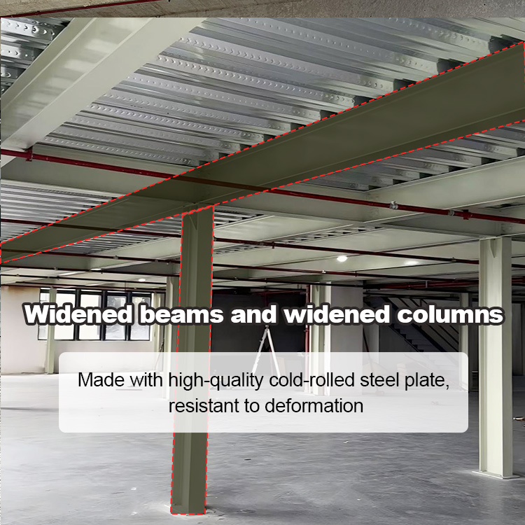 Manufacturer's Steel-Structured Corrosion Protected Powder Coated High Load Bearing Mezzanine Storage System Rack Racks