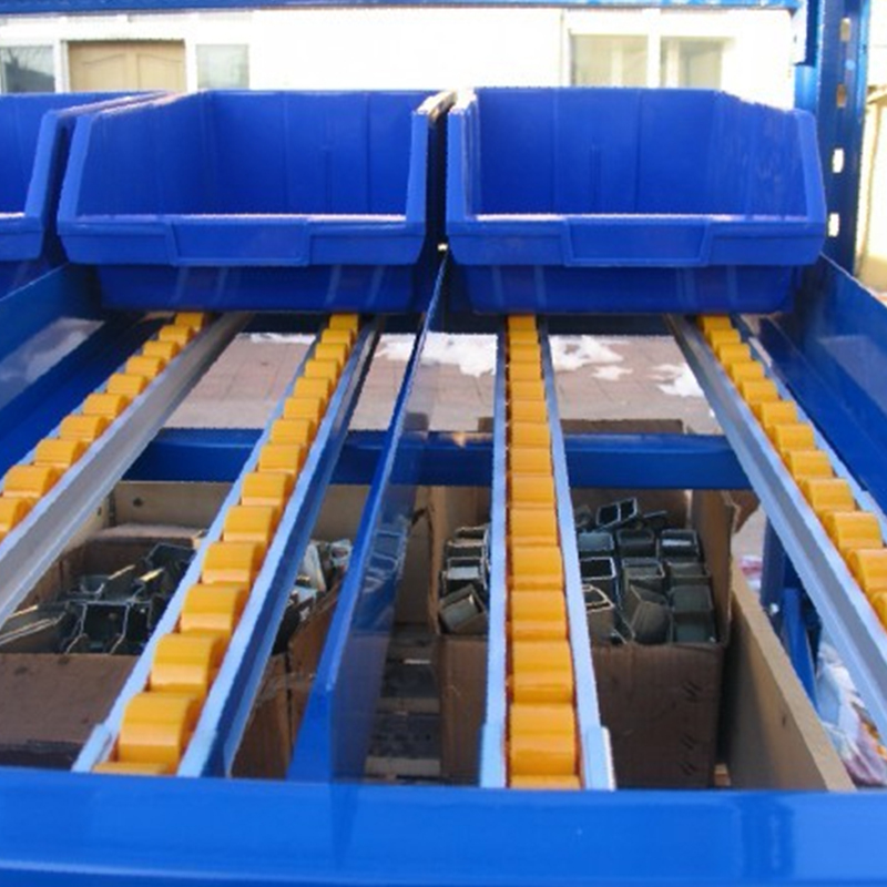 Carton Flow Rack Sliding Roller Shelf System Slide Warehouse Rack