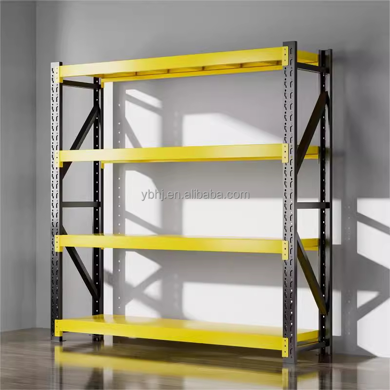 Yunbang Medium Duty Industrial Warehouse Adjustable Metal Stacking Racks Shelves for Clothes Small Parts