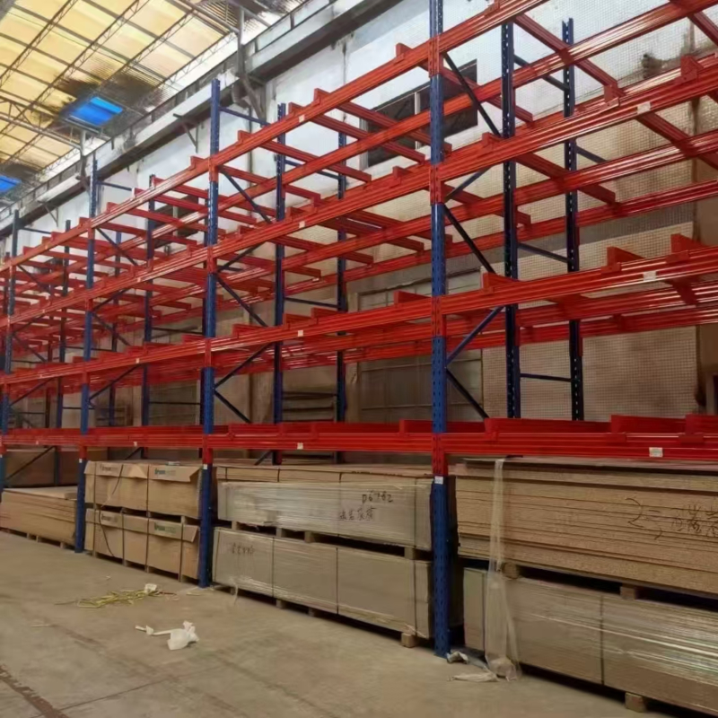 Industrial Warehouse Storage Heavy Duty Boltless Racking Blue Orange Strong Load Bearing Anti-corrosion Moisture Resistant