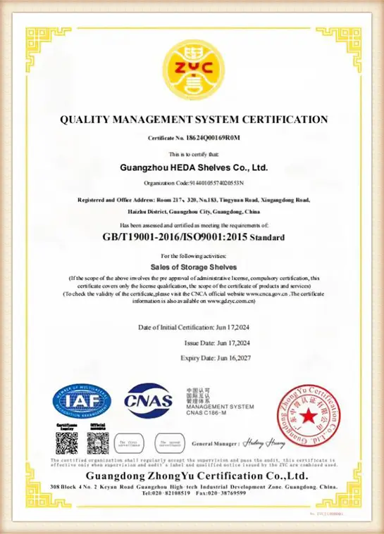 Official ISO 9001:2015 Certificate