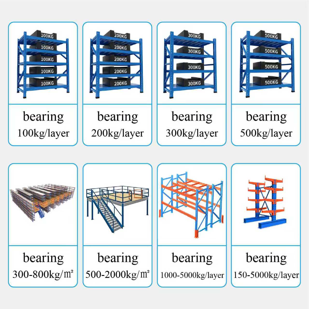 Garage Storage Factory Steel Metal Van Rack System Heavy Duty Shelving Single Deep Industrial Pallet Rack Shelving