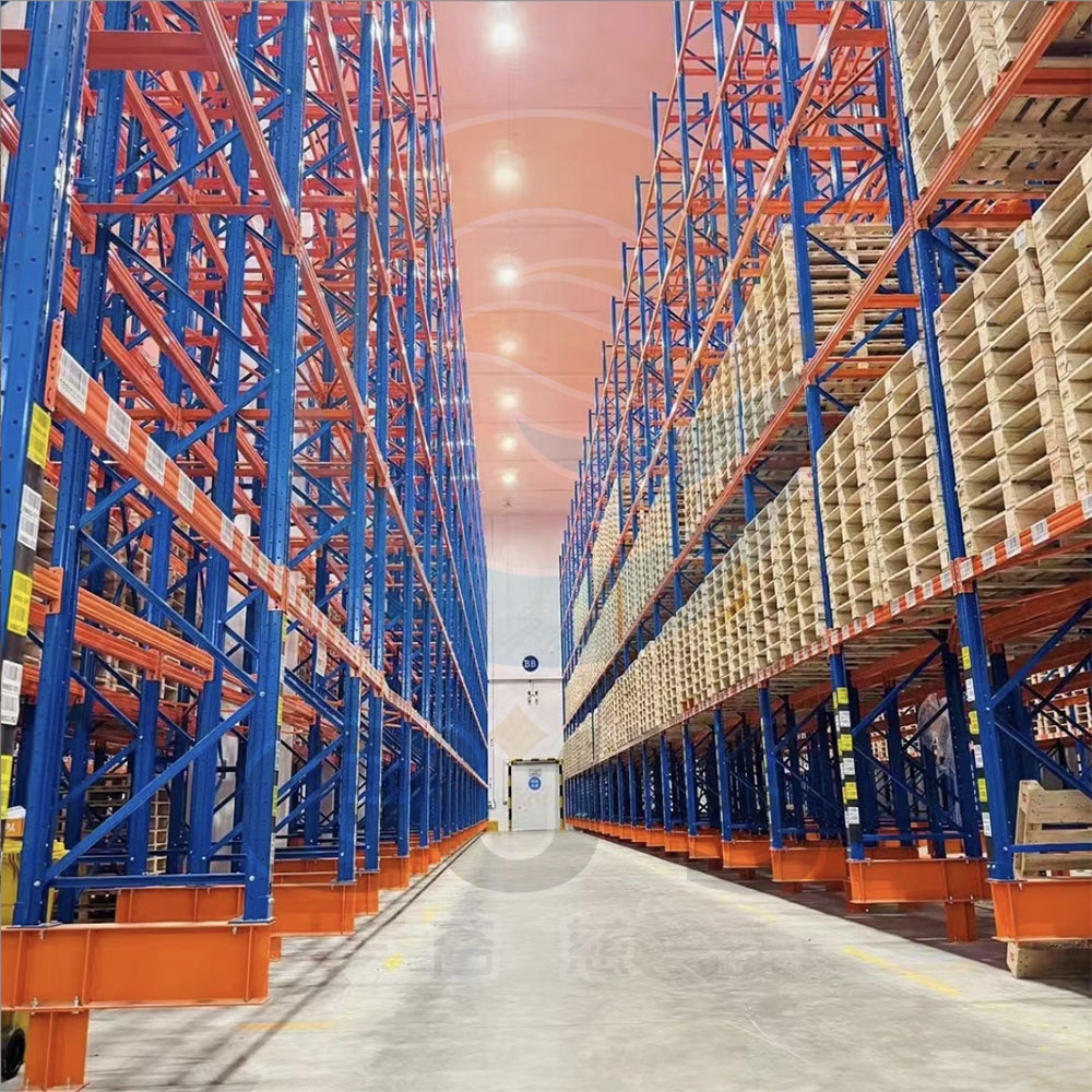 Factory Supply Heavy-Duty Drive-Through Industrial Warehouse Racking High-Density Pallet Storage Shelf in Steel