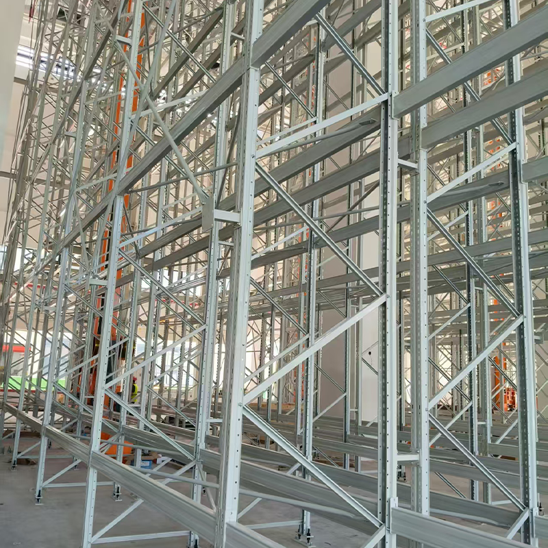 Ultra Thick Reinforced Beam Super Load Bearing 5 Heavy Duty Steel Warehouse Rack Pallet Frame Seismic Reinforcement Mining