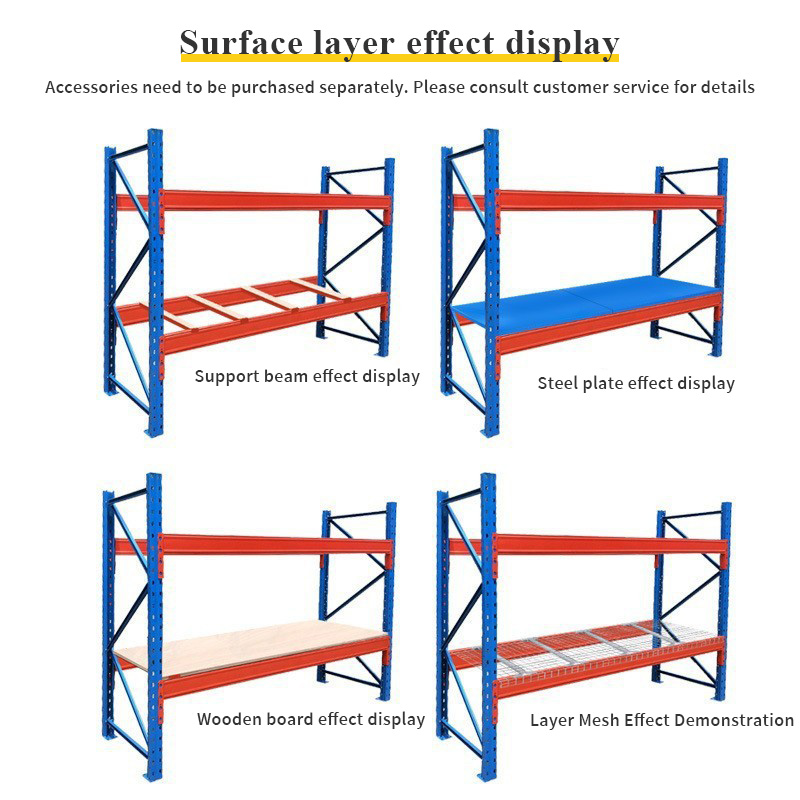 HY Garage Storage Factory Steel Warehouse Metal Van Rack System Heavy Duty Shelving Single Deep Industrial Pallet Rack Shelving