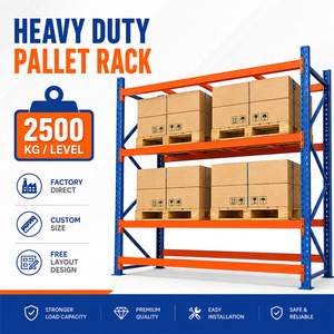 Foshan Factory Double Deep Pallet Racking Warehouse Storage System Heavy Duty Large Capacity Steel Industrial Warehouse Racks