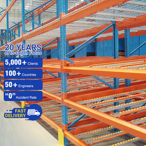 Customized OEM ODM Steel Heavy Duty Durable Gravity Flow Roller Rack Storage System For Warehouse