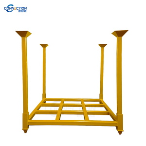 Customized Movable Powder Coated Stacking Post Pallet Rack