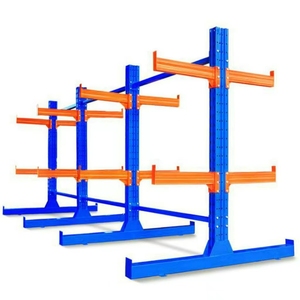 Steel Cantilever Pallet Racking Single Side Heavy Duty Multi-Level Corrosion Protection Garage Use CE Certified 500-3000kg Racks