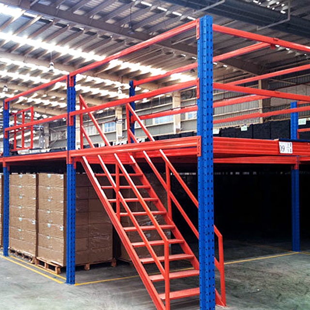 Industrial Mezzanine Racking for Warehouse Distribution Center Factory Logistics Storage Mezzanine Platform Shelving