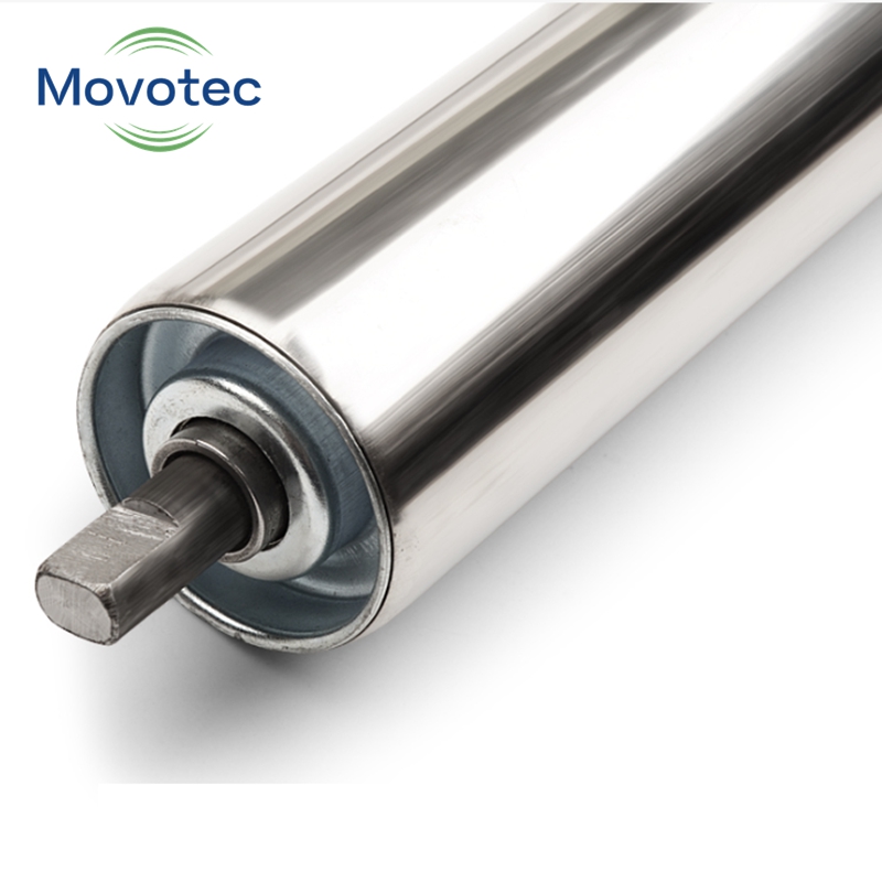 Movotec MT1300 Steel Rim Medium Heavy Duty Gravity Free Roller With Durable Design And 1 Year Warranty For Conveyor Systems
