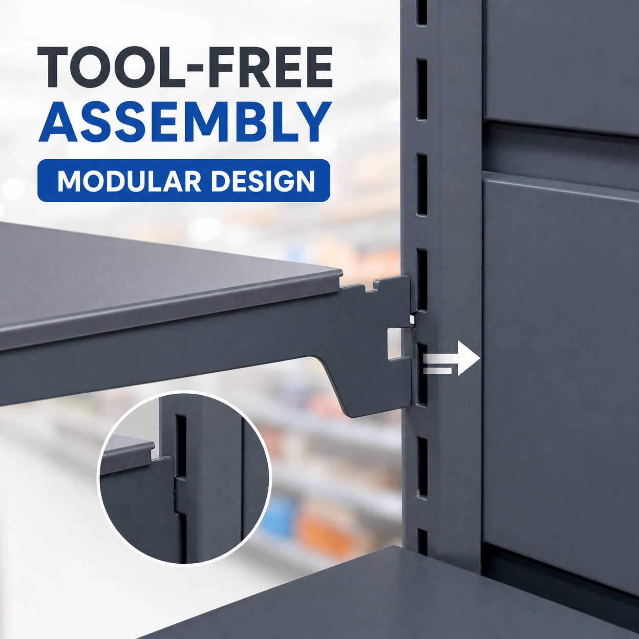 One-stop Supermarket Shelving Heavy Duty Display Racks Equipment Solution with Free 3D Design for Grocery Store