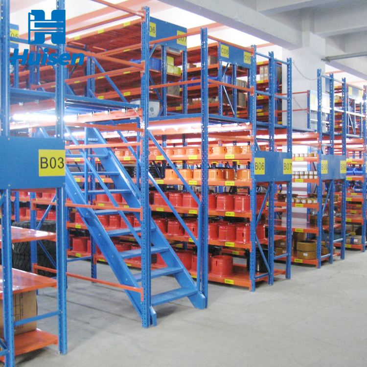 Industrial Office Durable Platforms Steel Mezzanine Shelving and Adjustable Metal Pallet Racking for Warehouse Storage