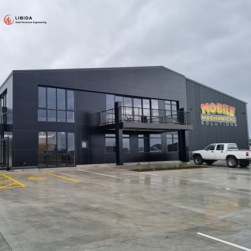 Prefabricated Steel Structure Warehouse Building 1000m2 Ready Made Industrial Storage Hall For Food Factory Logistics