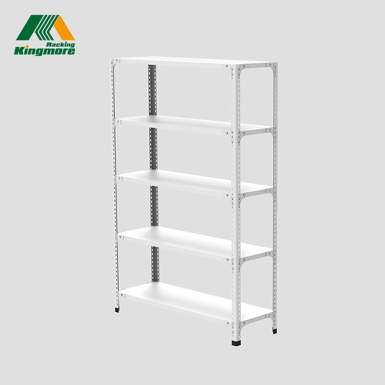 Warehouse Storage Metal Light Duty Slotted Angle Racking Shelf