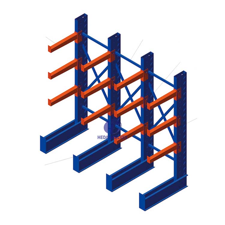 Heavy Duty Warehouse Storage Racking System Metal Shelving Rack Industrial Cantilever Rack