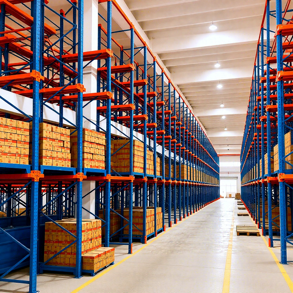 Drive-in Pallet Racking Tall Upright Frame Fully Use Warehouse Height Increase Capacity, Estanterias de Gran Altura