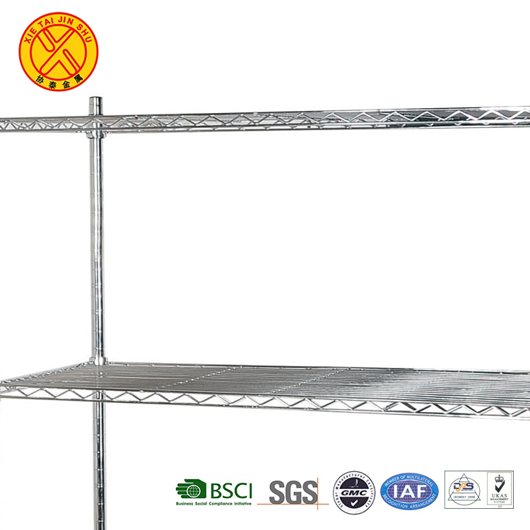 China Provide Metal Wire Narrow Shelving Rack With 5 Layers