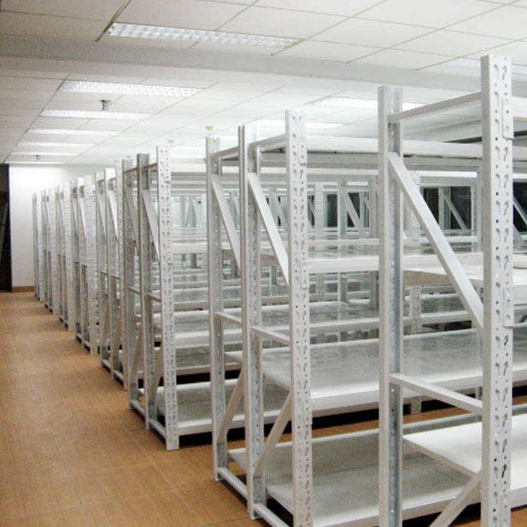 Adjustable Steel Warehouse Shelf, 4 Levels, Boltless Type, 500kg Per Tier Industrial Stack Rack