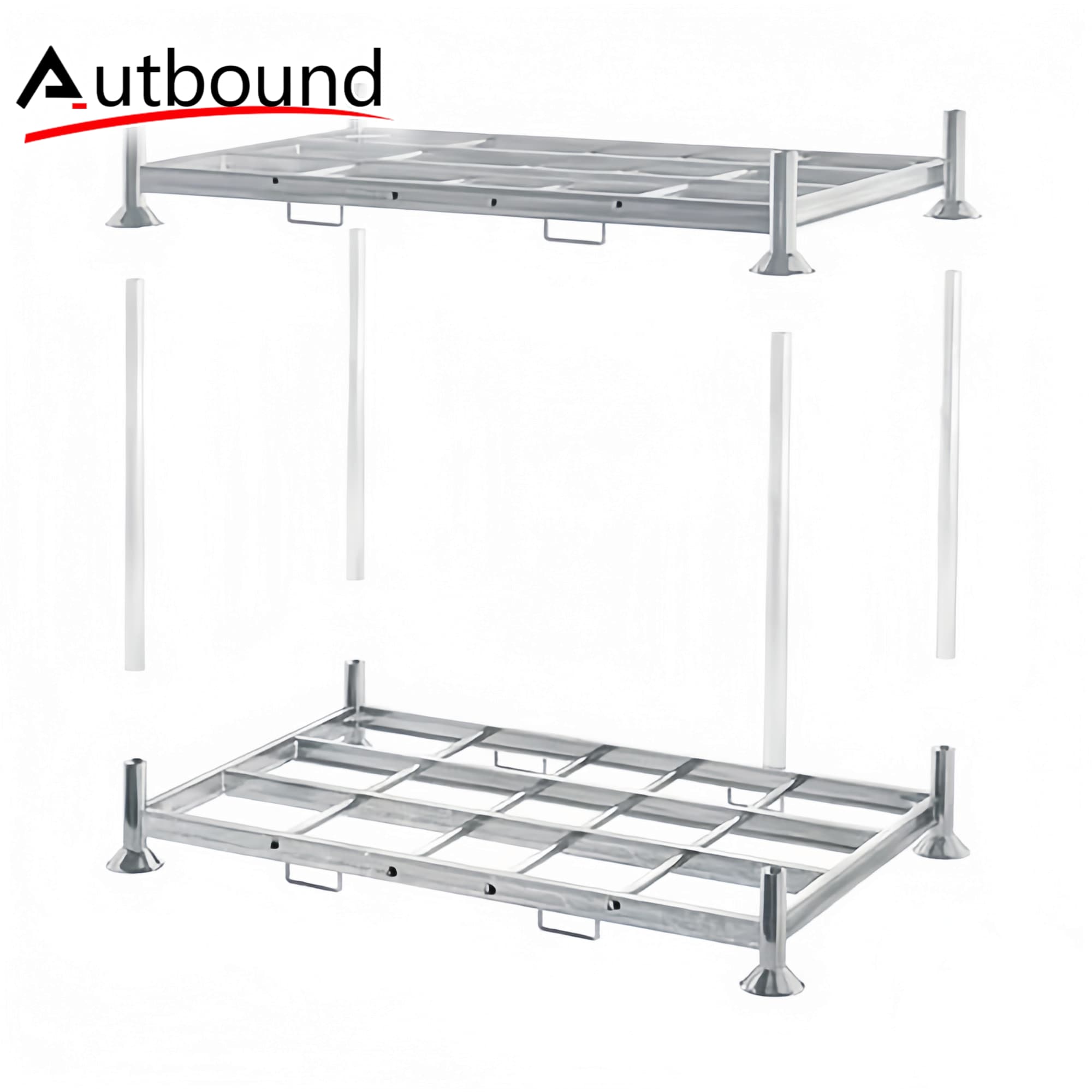 Mild Steel Q235 Modular Rack Hot-Dip Galvanized Warehouse Easy Stacking Post Pallet Forklift Customized Sizes OEM Equipment