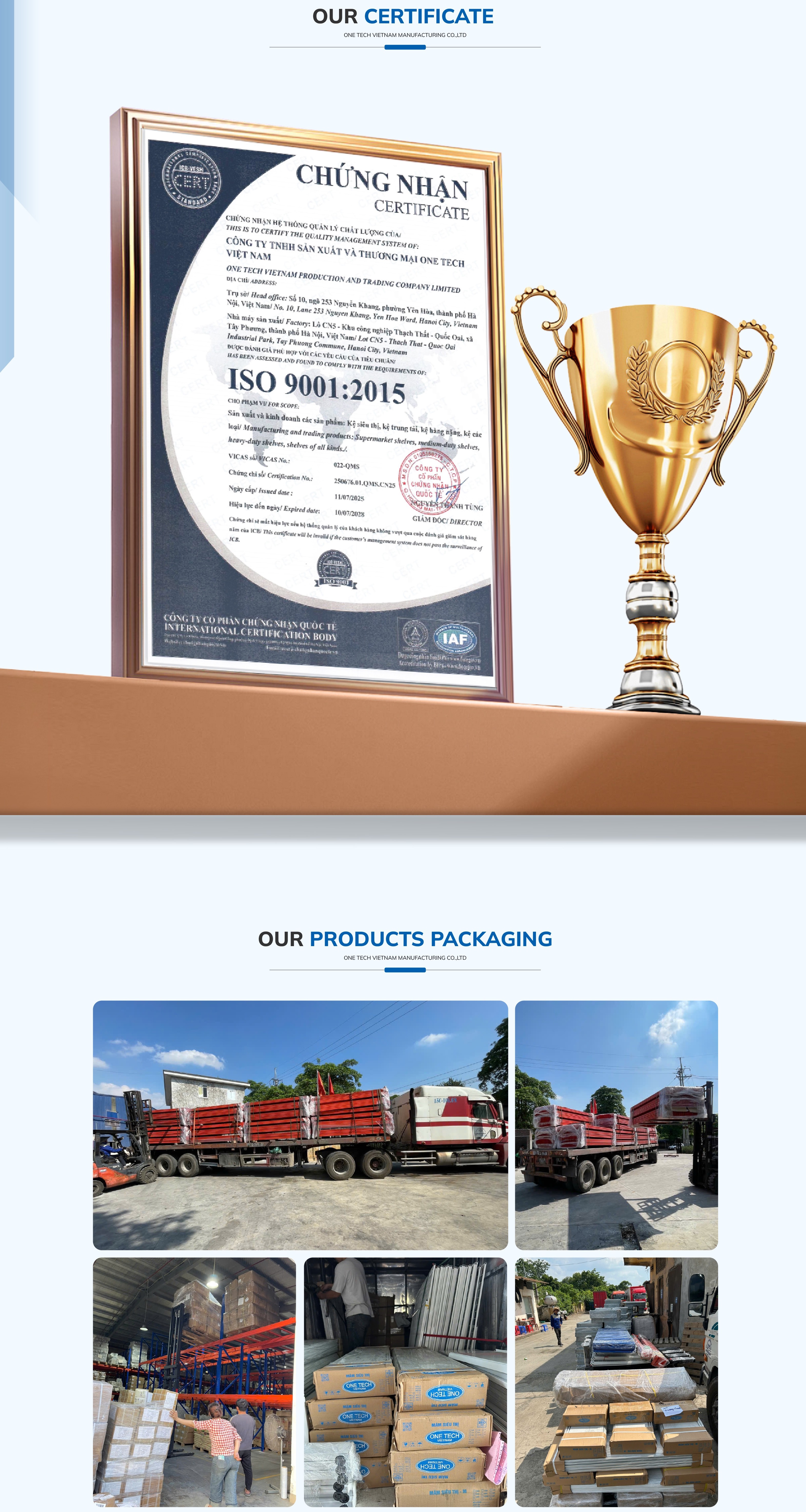 Production Equipment and Quality Control
