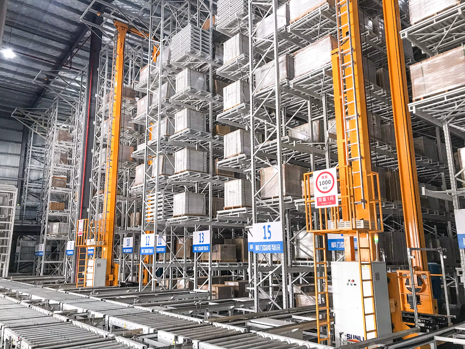 SHUNLI SL-AS004 China Factory Customized Heavy Duty Automated AS&RS Pallet Stacking Rack Alloy Steel 500kg-1500kg Capacity OEM