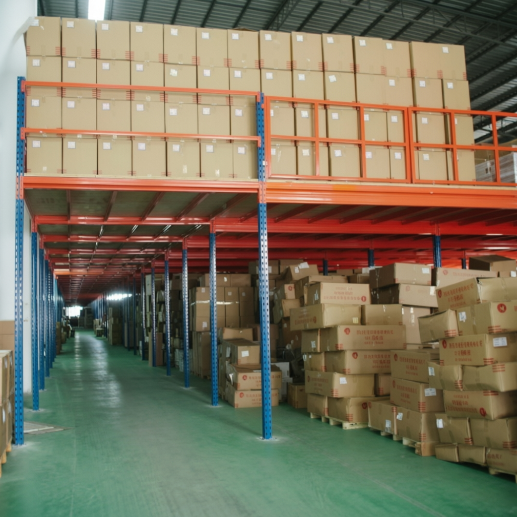 Competitive Price Heavy Duty Steel Mezzanine Floor Rack System Warehouse Loft Platform Storage Shelf with Pallet Racking
