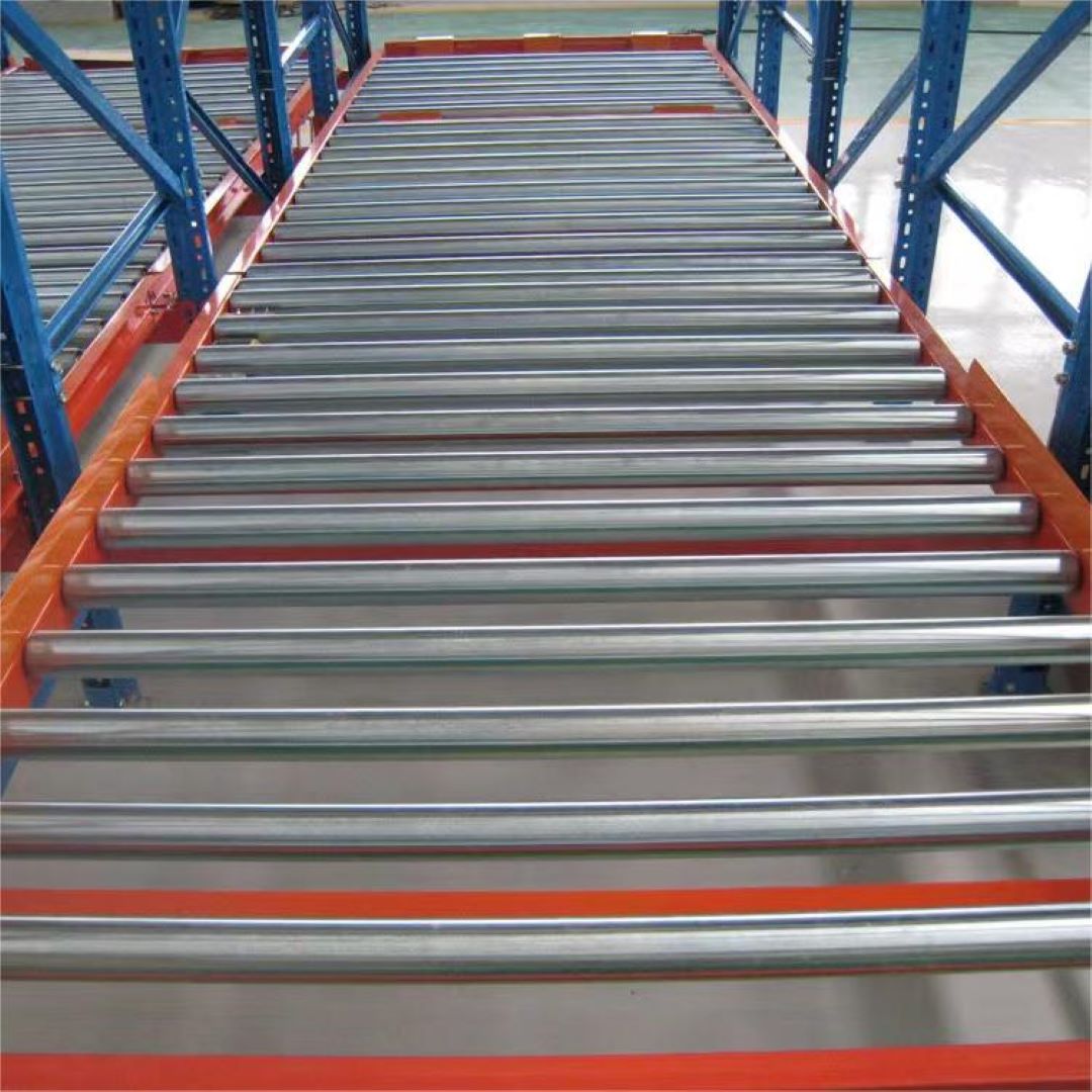 Heavy Duty Steel Roller Dynamic FIFO Gravity Racking System Warehouse Storage Cargo Equipment Pallet Rack