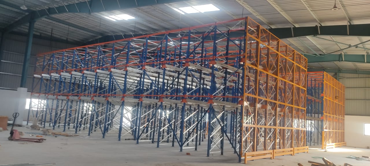 Heavy Duty Drive Rack Warehouse Storage System High Density Pallet Racking Solution Structural Steel 1200kg LIFO Storage