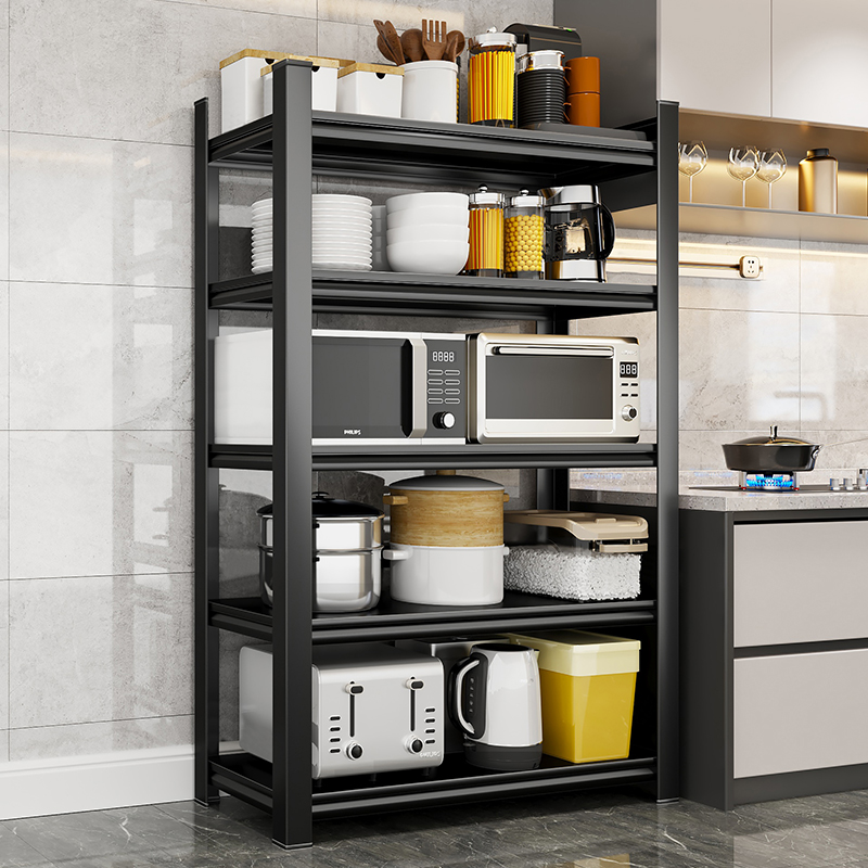 Standardized 5 Layer Steel Corrosion Protection Warehouse Shelving Unit 100kg Loading Boltless Powder Coated Storage System
