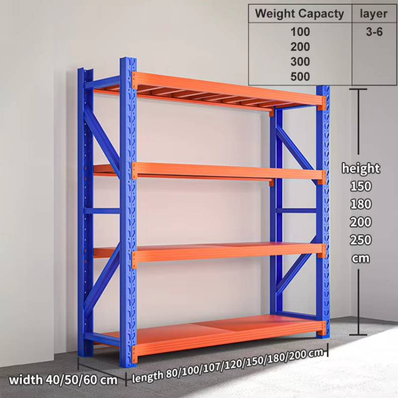 Customizable Industrial Steel Metal Shelving Shelves Adjustable Bolts Garage Warehouse Rack for Pallet Stacking Racks Shelves