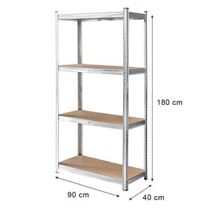 5 Tier Tall Shelving Unit Steel Large Galvanized Industrial Storage Shelving Shelving Unit