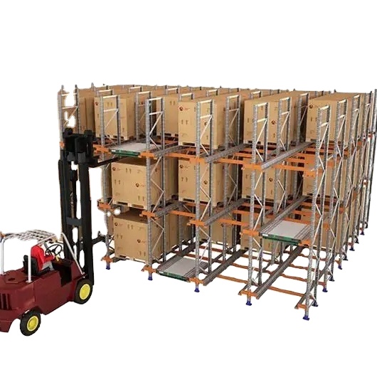 2024 Heavy-Duty Steel Metal Radio Shuttle Pallet Racking New Warehouse Storage Stacking Racks &amp; Shelves