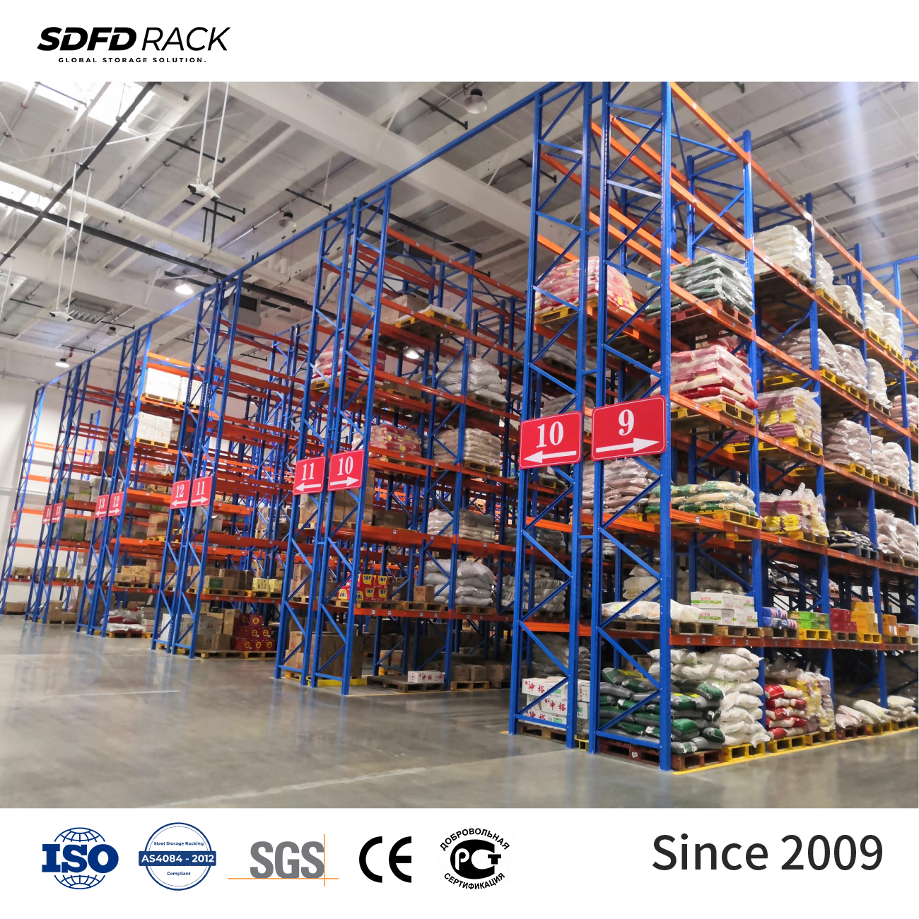 Heavy-Duty Adjustable Selective Pallet Racking System 1000-3000kg Load Capacity Stacking Warehouse Storage Shelves Pallet Racks