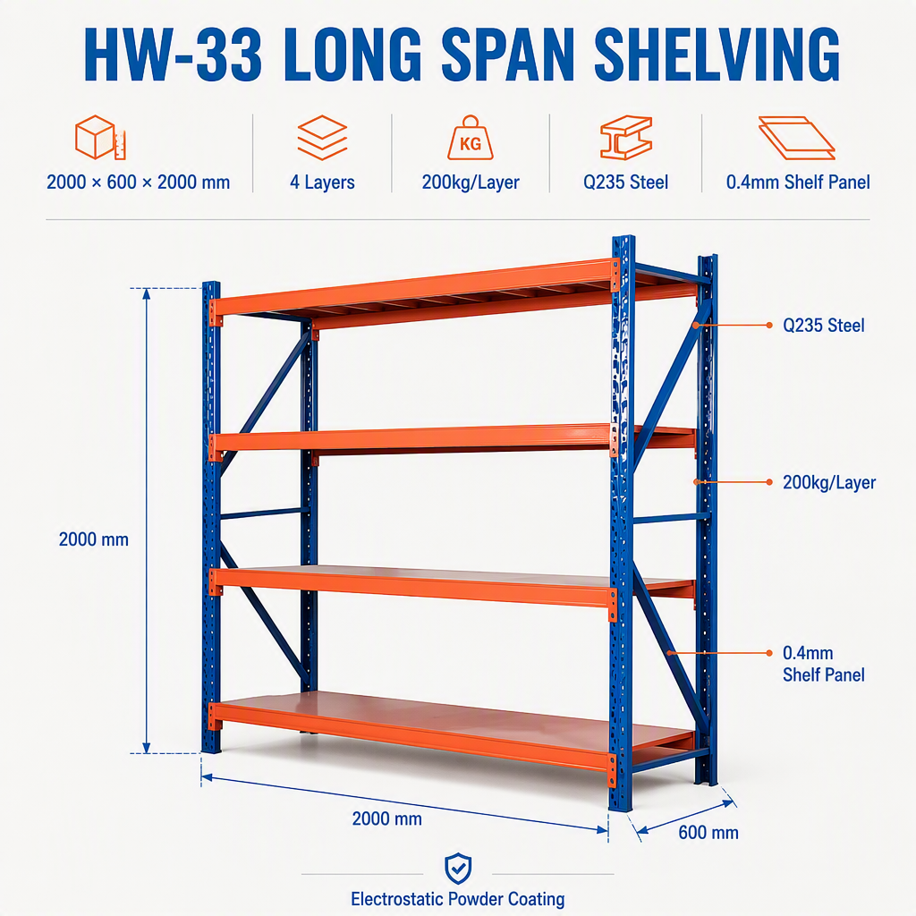 Boltless Metal Shelving Specifications and Dimensions