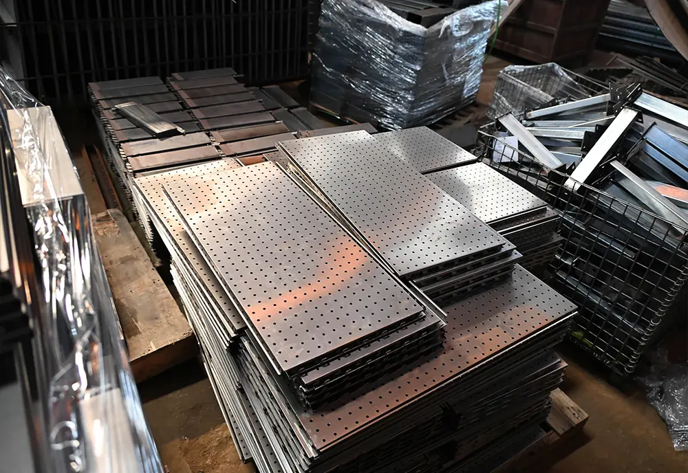 Upright frames assembly line