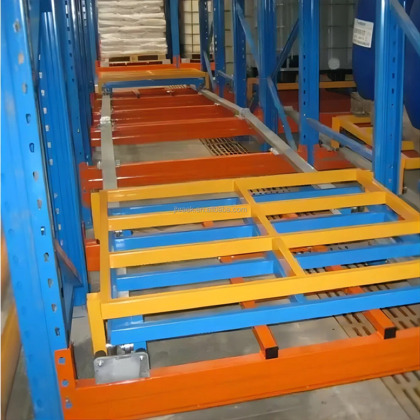 New Material Handling Pallet Racking Adjustable Metal Shelf and Racks Push Back Rack for Warehouse Equipment Push Back Racking