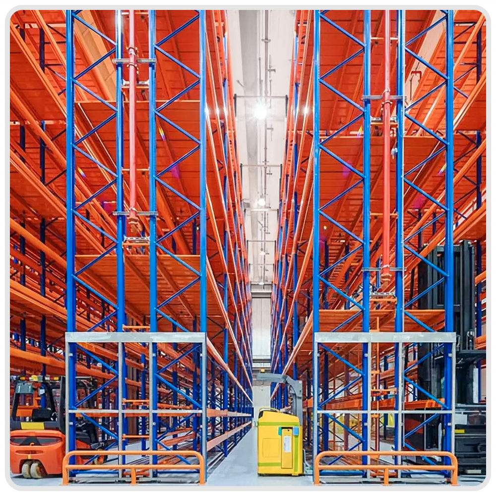 Factory Supply Heavy-Duty Drive-Through Industrial Warehouse Racking High-Density Pallet Storage Shelf in Steel