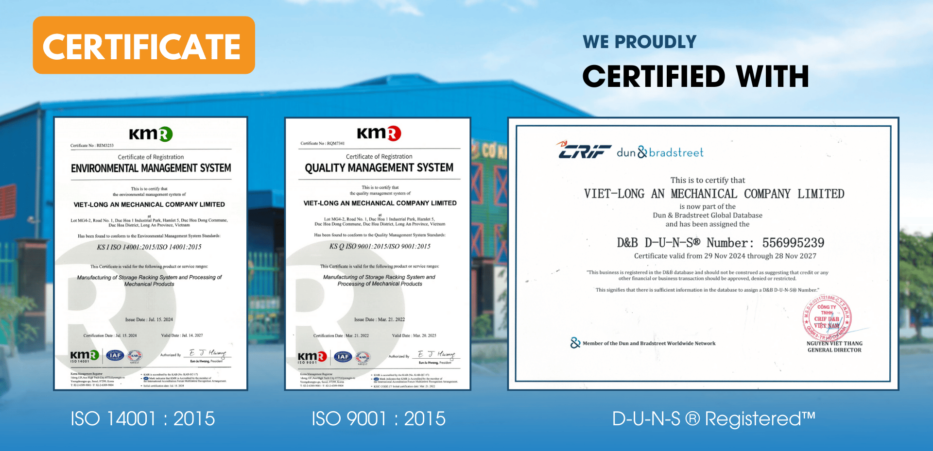 Certification Header