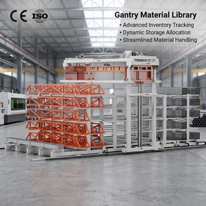 Gantry Type Material Warehouse Heavy Duty Long Storage Rack for Steel Pipes Bars Profiles