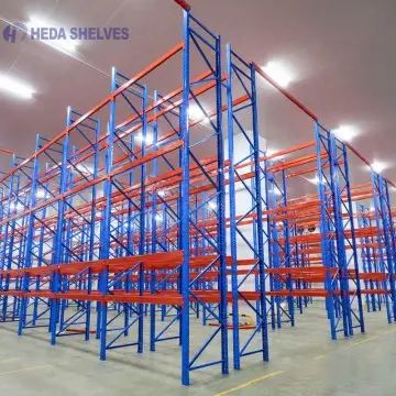 Selective pallet racking for multi-SKU warehouse
