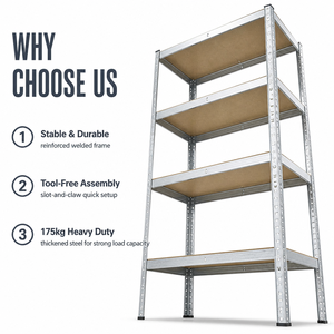 Factory Price Mdf Rack Steel Storage Shelf Racks Heavy Duty Warehouse Shelves Boltless Rivet Rack Easy Assemble