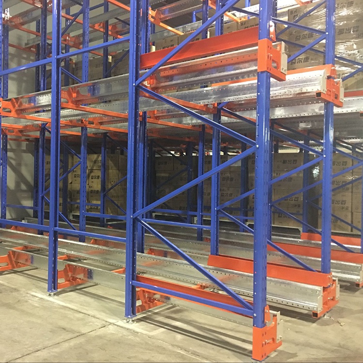 High Density Automated Warehouse Storage FIFO &amp; FILO Pallet Radio Shuttle Racking System For Industrial Raw Material Storage