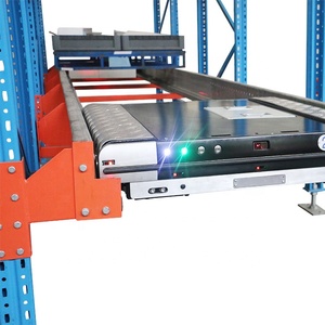 High Density Automated Warehouse Storage FIFO &amp; FILO Pallet Radio Shuttle Racking System For Industrial Raw Material Storage