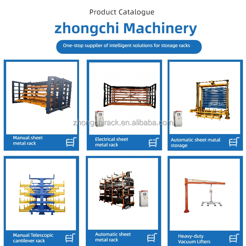 Intelligent Automated Warehouse System Steel Sheet Metal Storage Rack 8-Layer Heavy Duty Corrosion Protection High Load Capacity
